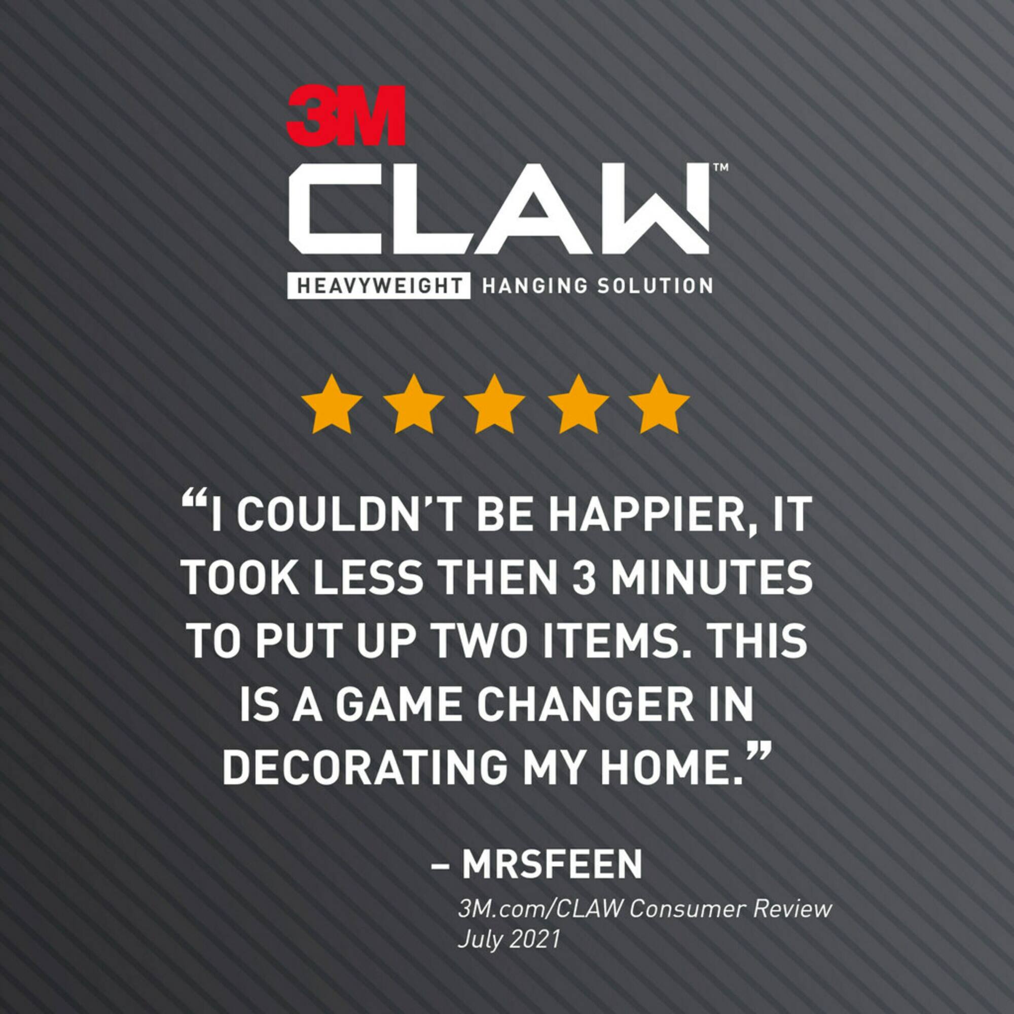 3M CLAW™ 65lb. Drywall Picture Hangers
